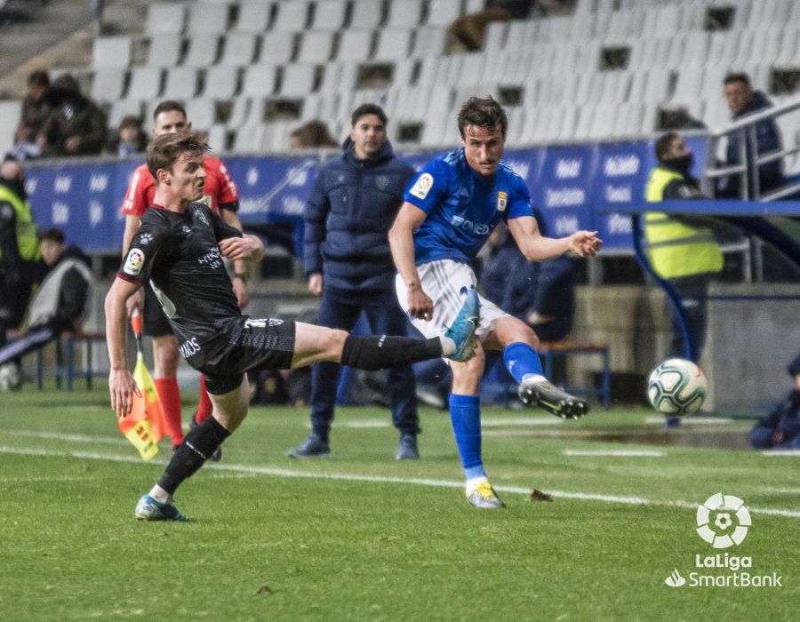 Sergio Gómez ante el Oviedo | Foto: LFP