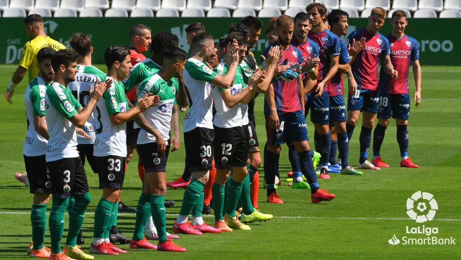 El colista pasó por encima del Huesca en la primera parte. Foto: LaLiga