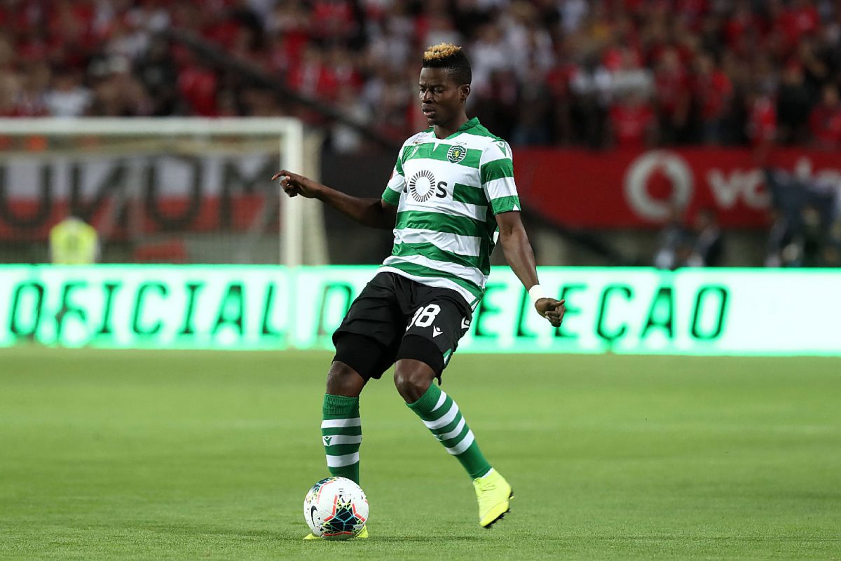 Idrissa Doumbia con la camiseta del Sporting CP