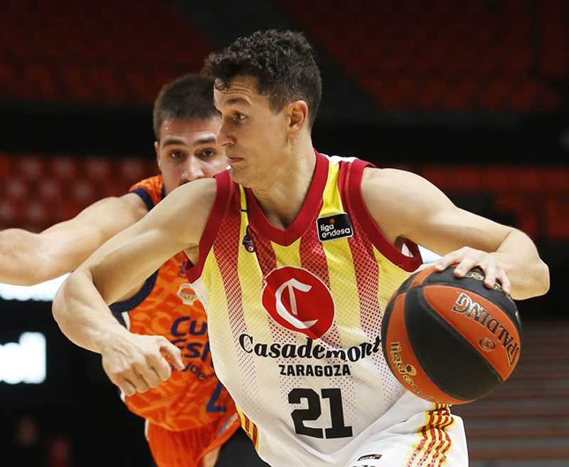 Rodrigo San Miguel, durante el partido. Foto: ACB