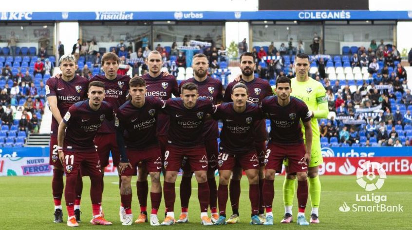 Once inicial del Huesca ante el Leganés en Butarque. Foto: LaLiga