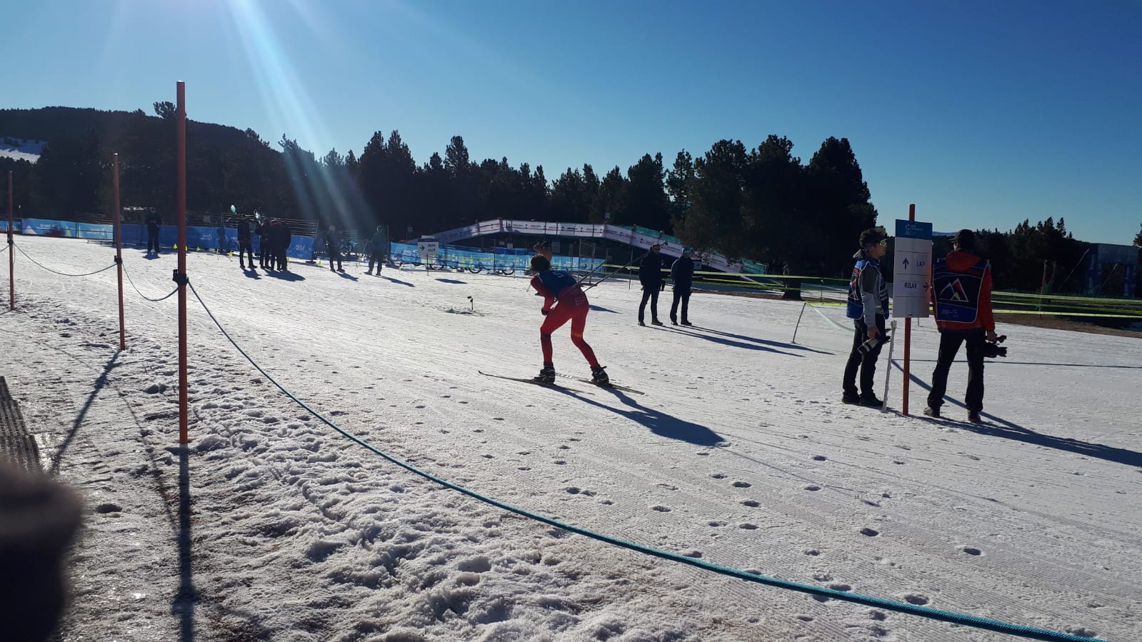 Segmento del esquí en el Mundial de Triatlón que se celebra en el Principado de Andorra. Foto: FATRI