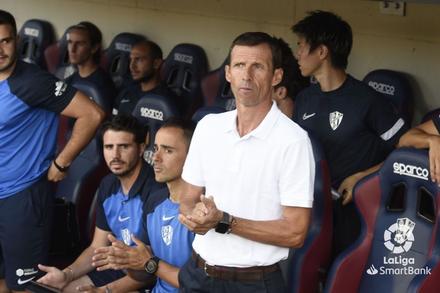 Ziganda en el partido entre el Huesca y el Cartagena en El Acloraz. Foto: LaLiga