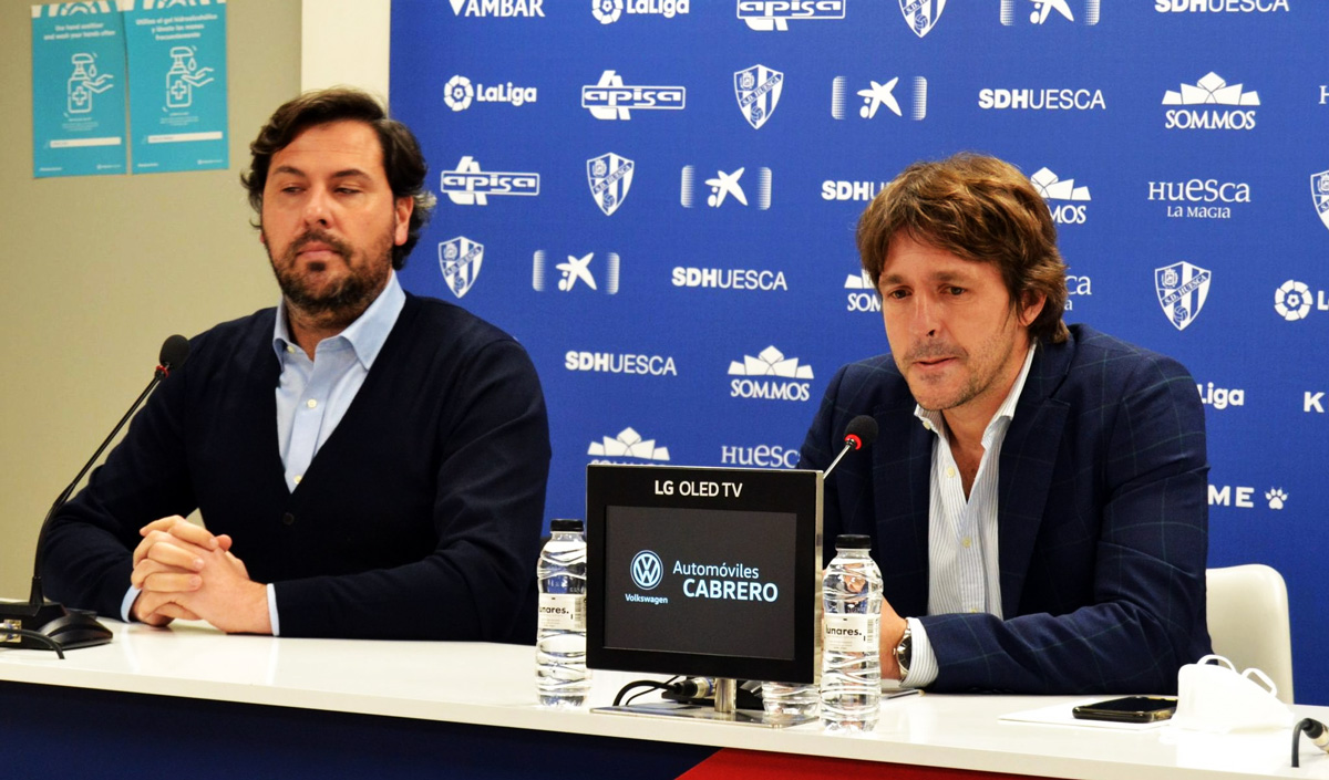 Ruén García y Josete Ortas durante la rueda de prensa. Foto: Sportaragon