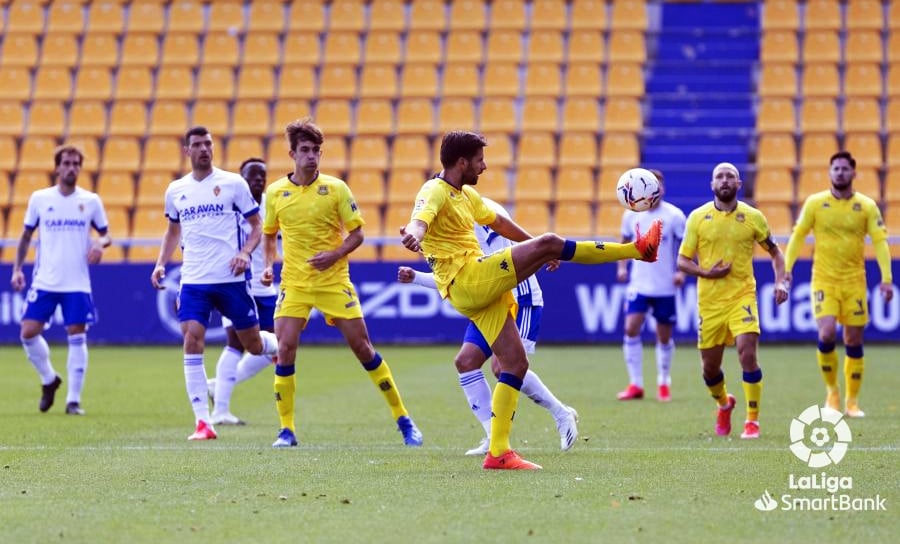 Partido de la primera vuelta entre Zaragoza y Alcorcón. Foto: La Liga