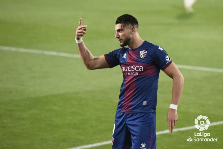 Rafa Mir hace disfrutar a la SD Huesca. Foto: La Liga.