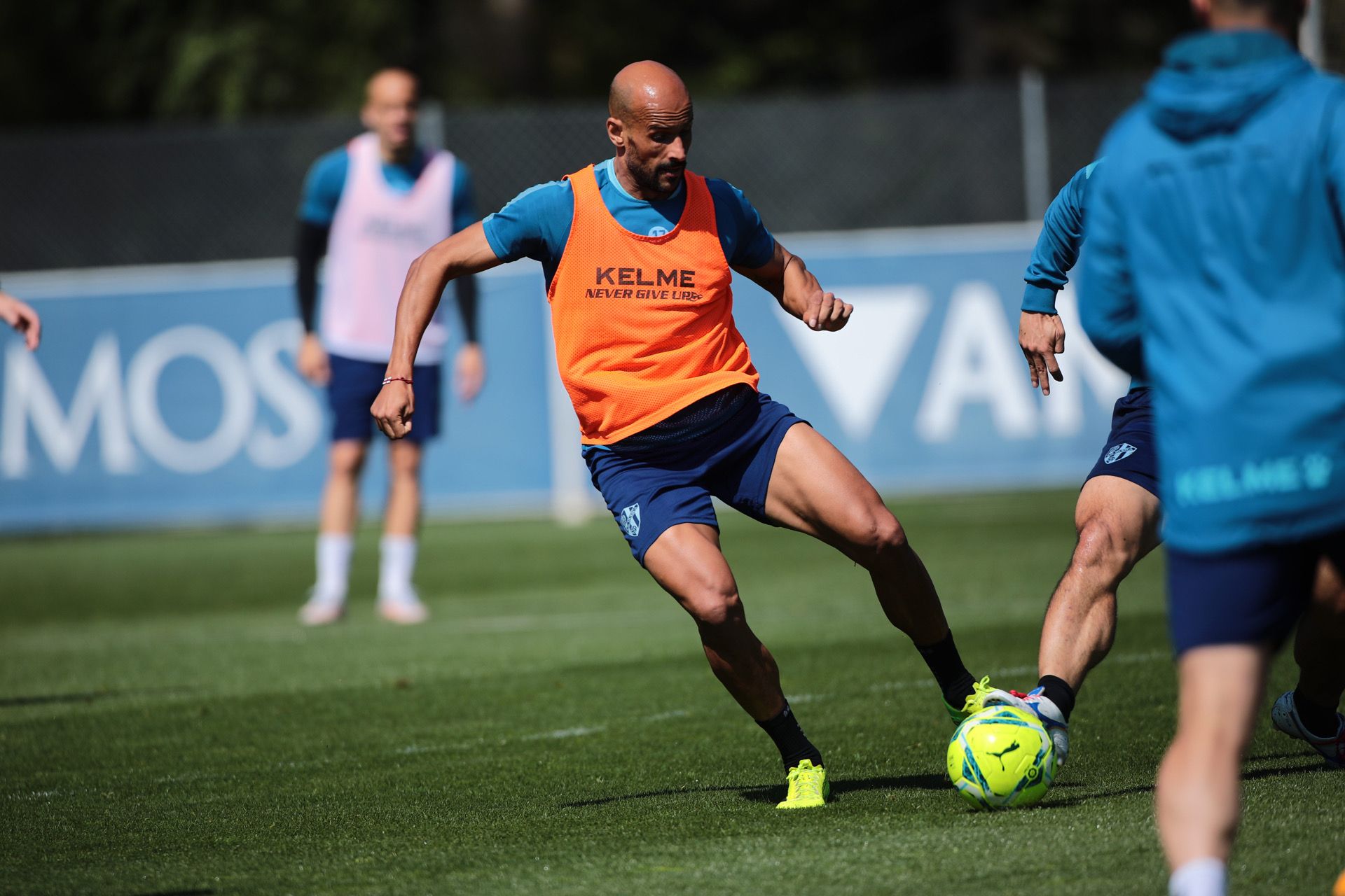 Mikel Rico durante el entrenamiento. | Foto: SD Huesca