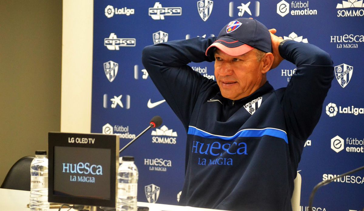 Nacho Ambriz, en rueda de prensa. Foto: Sportaragon