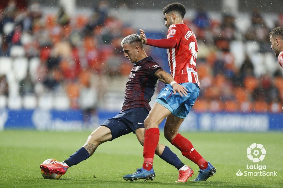 Dani Escriche volvió al Anxo Carro como visitante. Foto: La Liga.