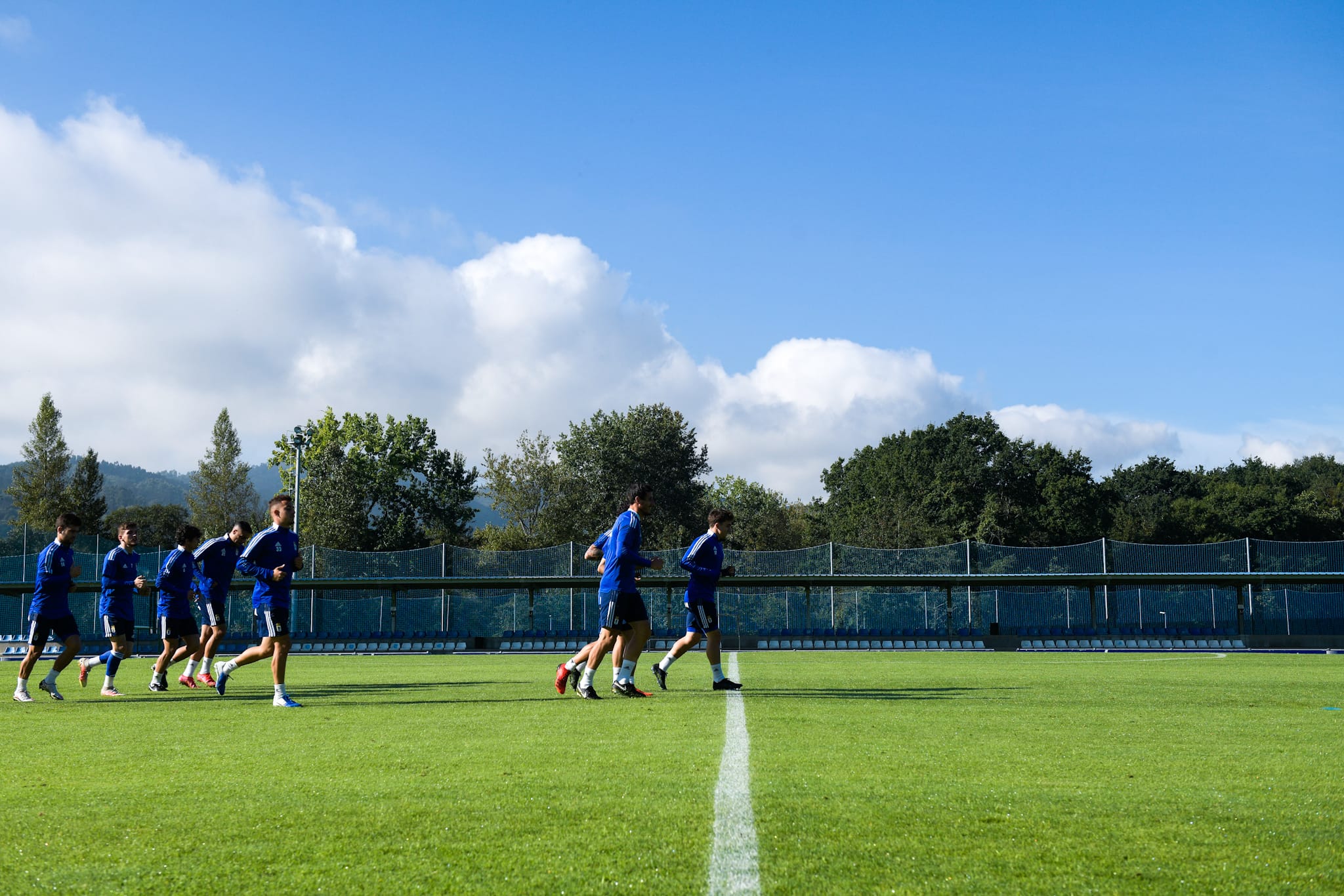 El Oviedo en un entrenamiento