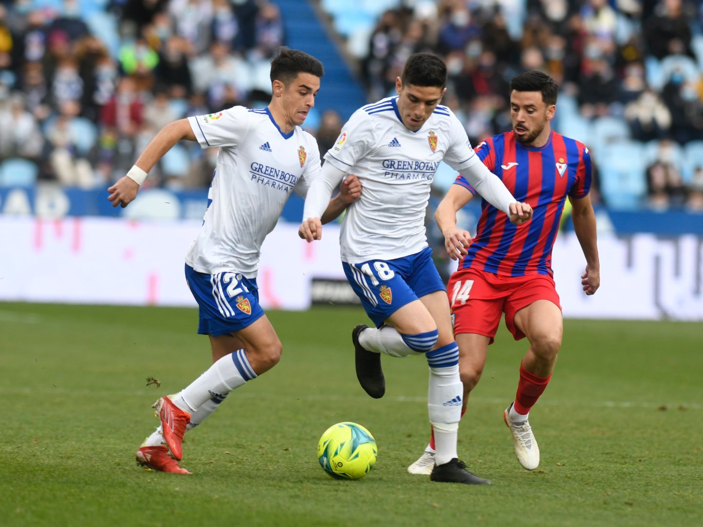 El Zaragoza. con Bermejo y Gámez