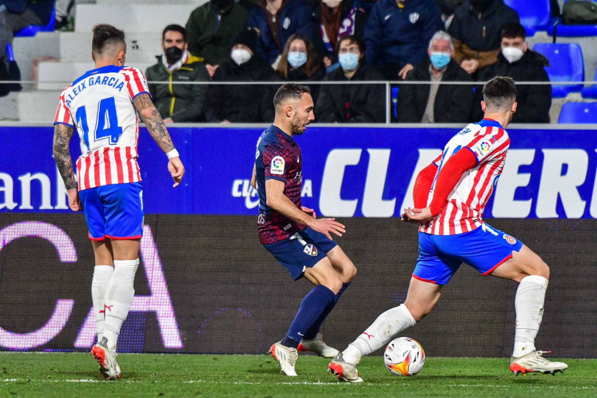 David Ferreiro reapareció sobre el verde de El Alcoraz el pasado domingo. Foto: SD Huesca.