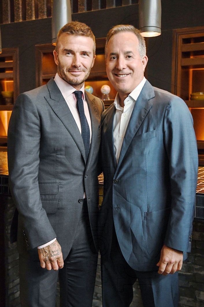 Jorge Mas Santos con Beckham