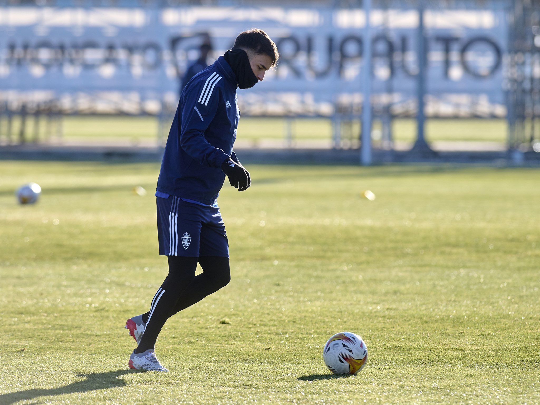 Lluís López en un entrenamiento