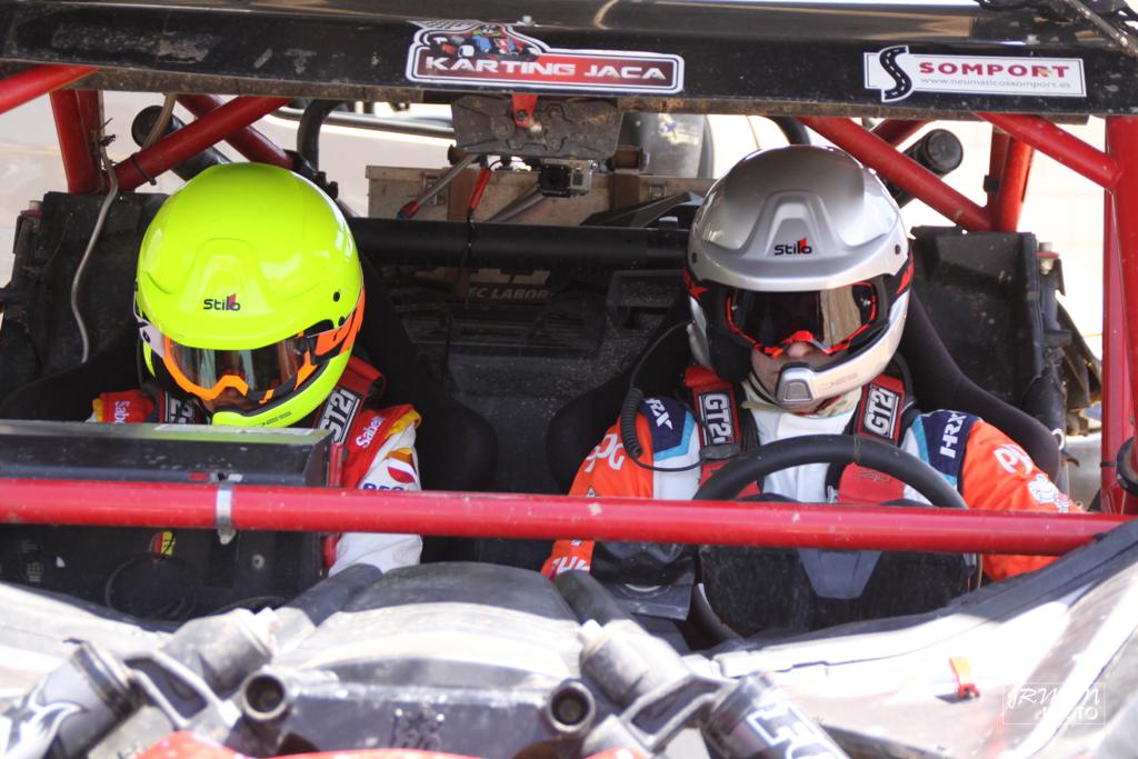 Cristian García pilotando en un rally. Foto: Cedida