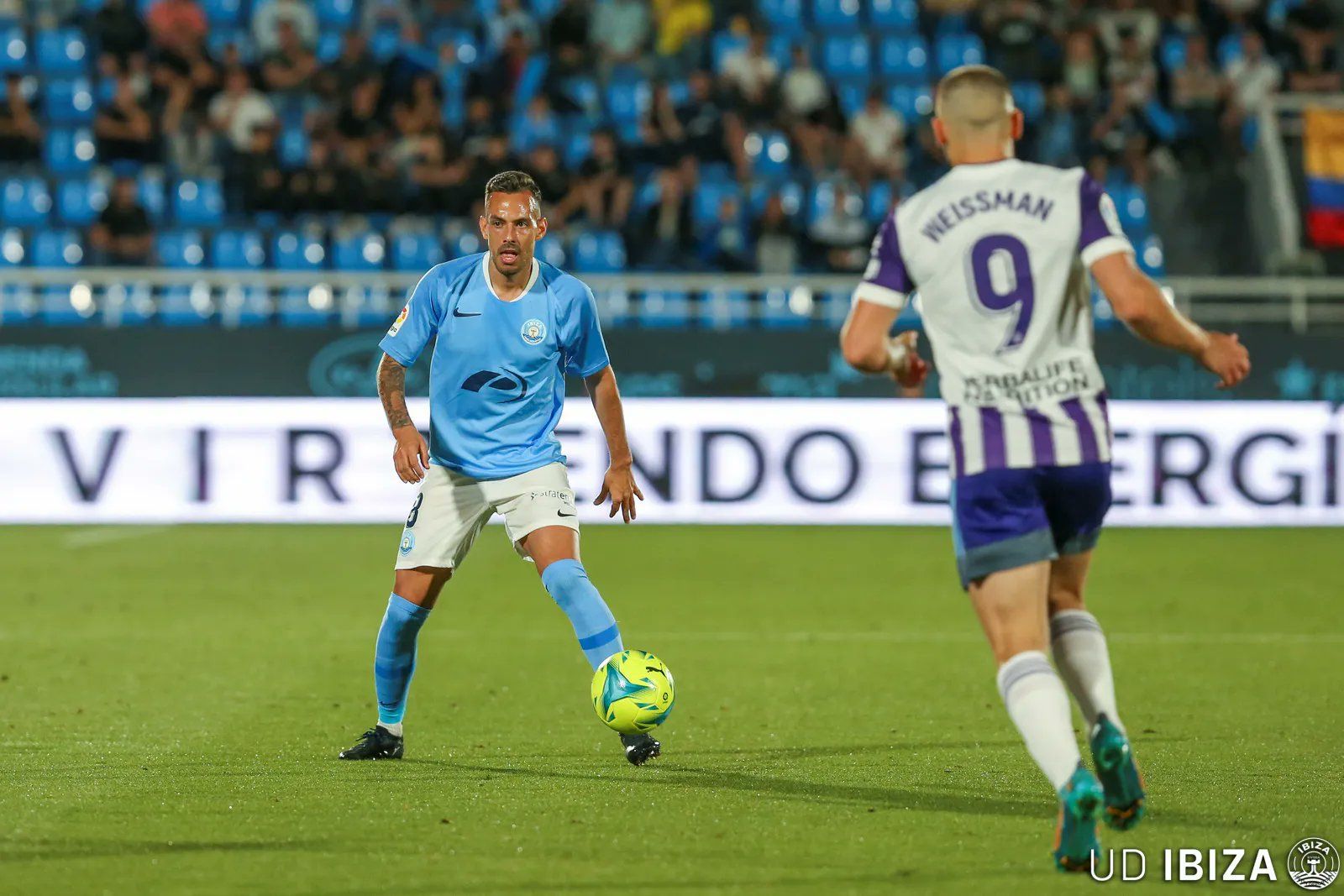 Manu Molina en el encuentro ante el Real Valladolid | Foto: Twitter UD Ibiza