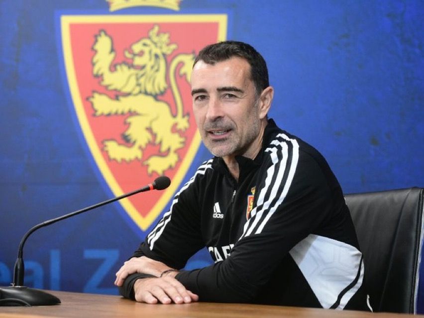 Juan Carlos Carcedo durante la rueda de prensa | Real Zaragoza