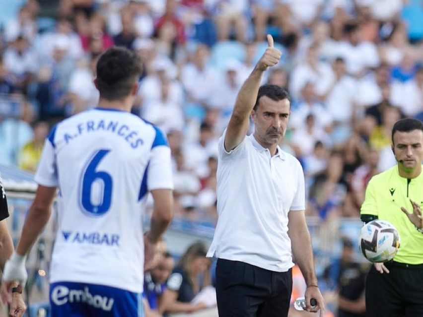 Juan Carlos Carcedo durante un partido de liga | Real Zaragoza