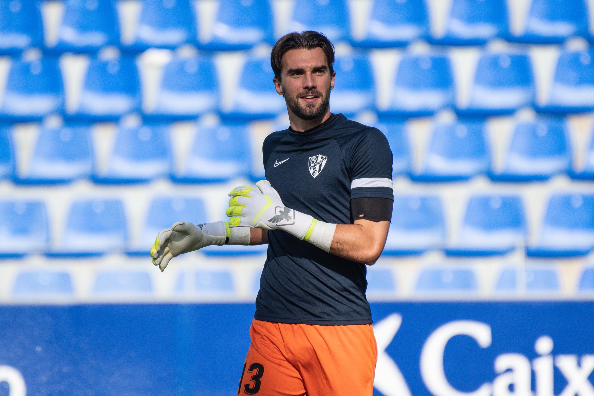 Miguel San Román en la previa de la UD Ibiza.