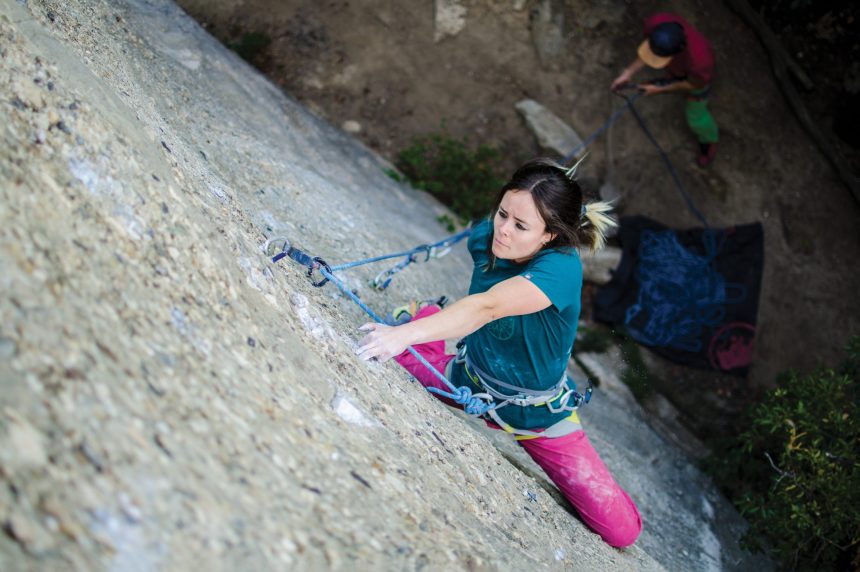 La escaladora Francis Guillen, protagonista en el BANFF que se celebra en Benasque. Foto: BANFF