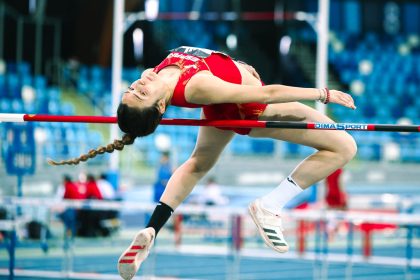 Gabriela Sanz con la selección española durante una prueba de altura. Foto: Cedida