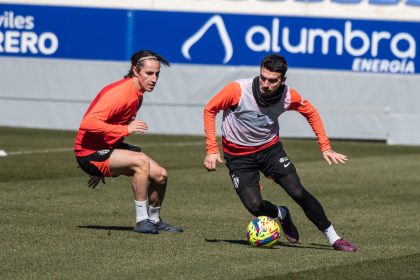 David García y Joaquín. Foto SD Huesca