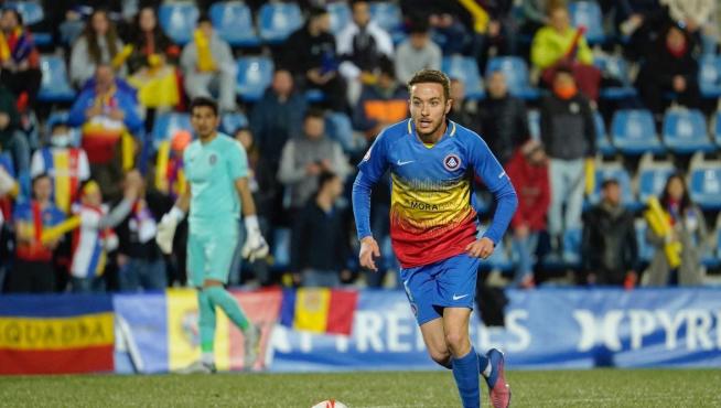 Marc Aguado, en un encuentro con el Andorra. Imagen: FC Andorra.