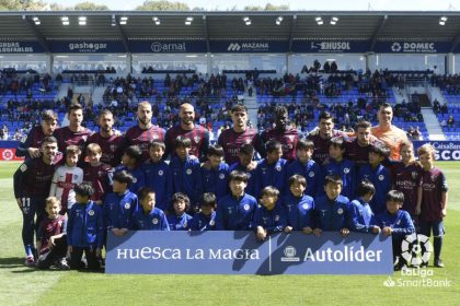 Once del Huesca de Ziganda contra el Alavés en El Alcoraz. Foto: LaLiga