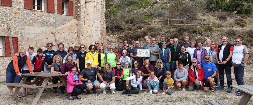 Montañeros federados de Valencia y Aragón celebraron un encuentro de hermandad en Teruel. Foto: Cedida