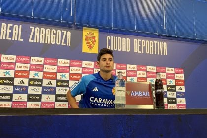 Jaume Grau en rueda de prensa. FOTO: SportAragón