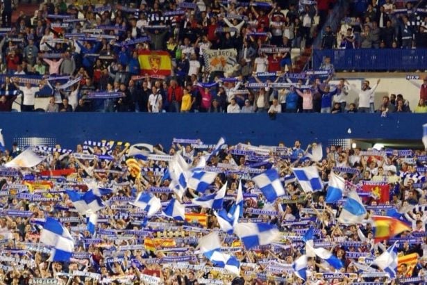 Real Zaragoza: ambiente de ruido y de color