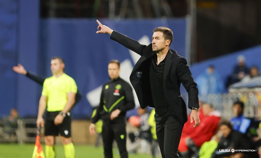 Gabi Fernández, en La Romareda (Foto LALIGA)