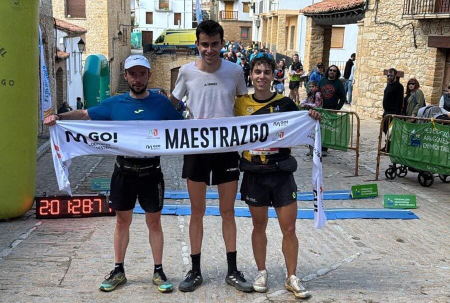 Podio masculino Campeonato Aragón carreras por montaña (1)