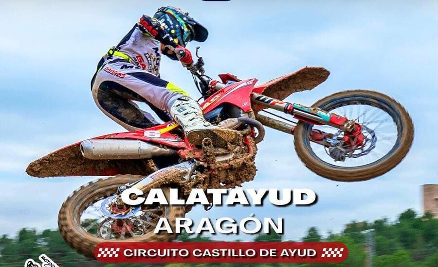 cartel campeonato nacional motocros calatayud