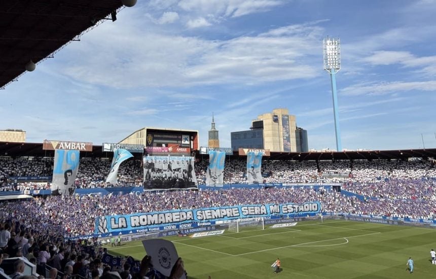 Gabi Fernández salvó el último tifo de La Vieja Romareda