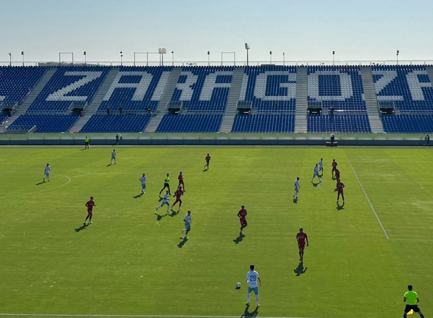 El Real Zaragoza consigue una victoria amplia en su primer ensayo