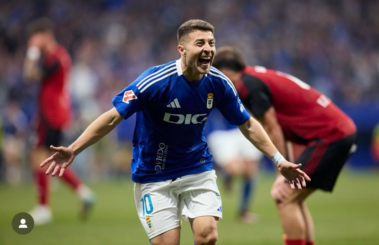 Francisco Portillo con el Real Oviedo