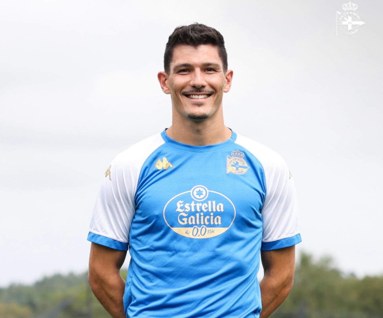 Miguel Loureiro con el Deportivo