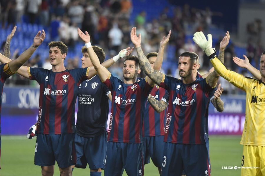 celebracion gol sd huesca